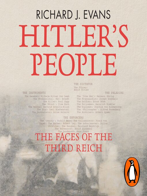 Title details for Hitler's People by Richard J. Evans - Wait list